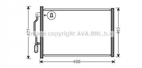 Радиатор кодиционера AVA COOLING MSA5605