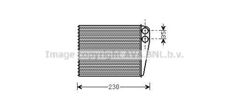 Теплообмінник система опалення салону AVA COOLING MSA6465