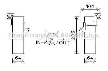 Осушитель, Система кондиционирования воздуха AVA COOLING MSD597 (фото 1)