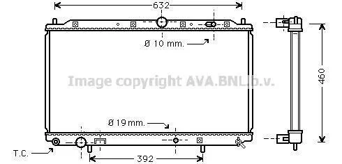 Радіатор, Система охолодження двигуна CLEVER FIT AVA COOLING MT2116 (фото 1)