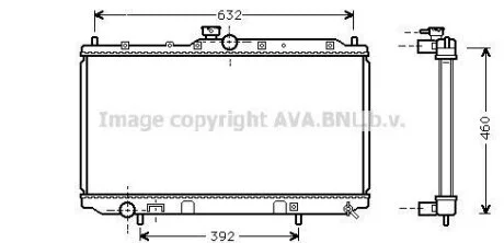 Радиатор охлаждения двигателя AVA COOLING MT2142
