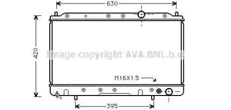 Радиатор охлаждения двигателя AVA COOLING MTA2082