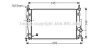 Радиатор охлаждения двигателя AVA COOLING MZ2237 (фото 1)