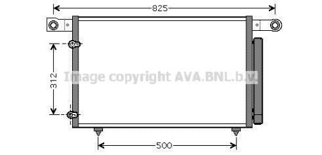 Радиатор кондиционера (Конденсатор) AVA COOLING MZ5196D