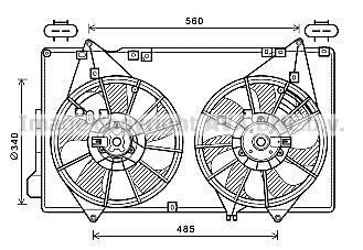 Вентилятор радиатора охлаждения AVA COOLING MZ7553