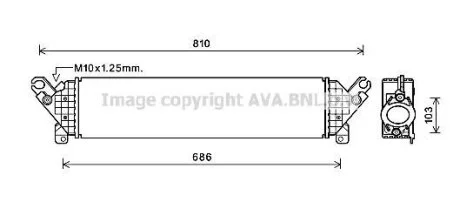 Интеркулер AVA COOLING MZA4277