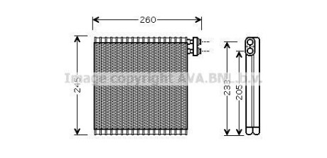 Испаритель кондиционера AVA COOLING MZV216