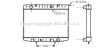Радіатор, Система охолодження двигуна AVA COOLING OL2337 (фото 1)
