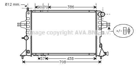 Радиатор охлаждения двигателя AVA COOLING OLA2252