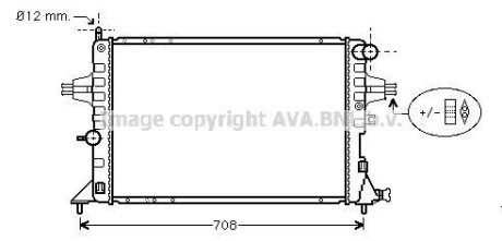 Радиатор охлаждения двигателя AVA COOLING OLA2293