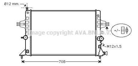 Радиатор охлаждения двигателя AVA COOLING OLA2440