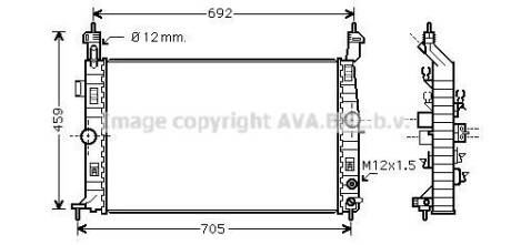 Радиатор охлаждения двигателя AVA COOLING OLA2582