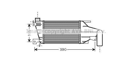 Интеркулер AVA COOLING OLA4417