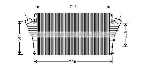 Интеркулер AVA COOLING OLA4491