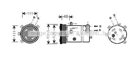 Компресор кондицiонера CLEVER FIT AVA COOLING OLAK280