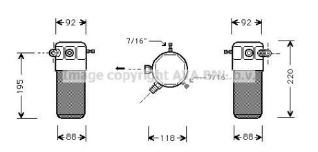 Осушитель кондиционера AVA COOLING OLD118