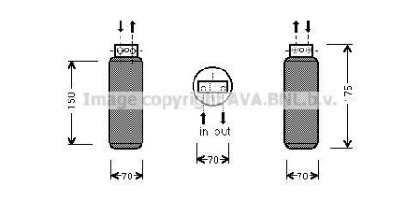 Осушитель кондиционера AVA COOLING OLD291