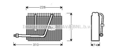 Испаритель кондиционера AVA COOLING OLV320