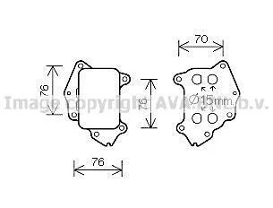 Охолоджувач оливи AVA COOLING PE3396