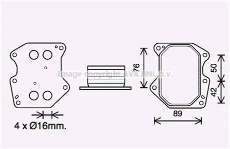 Охолоджувач оливи AVA COOLING PE3400