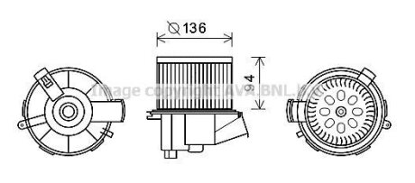 Двигатель вентиляции салона AVA COOLING PE8387