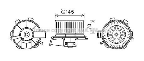 Двигатель вентиляции салона AVA COOLING PE8388