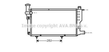 Радиатор охлаждения двигателя AVA COOLING PEA2095