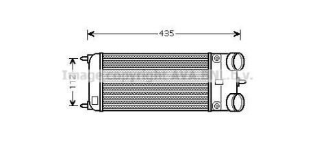 Интеркулер AVA COOLING PEA4353