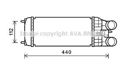 Интеркулер AVA COOLING PEA4361