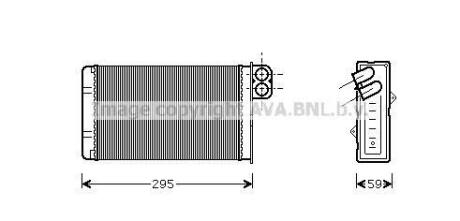 Радиатор отопителя салона AVA COOLING PEA6240