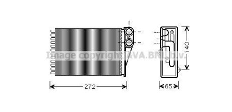 Радиатор отопителя салона AVA COOLING PEA6292