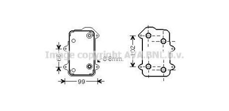 Радиатор масляный AVA COOLING PR3063
