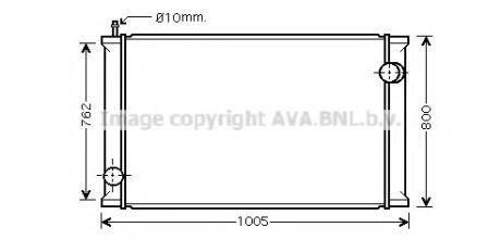 Радиатор охлаждения двигателя AVA COOLING RE2021