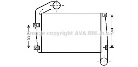 Интеркулер AVA COOLING RE4058