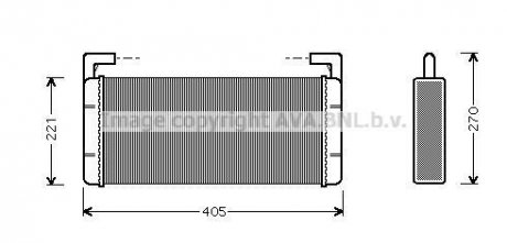 5001829118 Радіатор опалювача RVI 5000294090 8FH 351 312-371 AVA COOLING REA6015