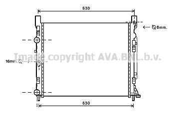 Радиатор охлаждения двигателя AVA COOLING RTA2470