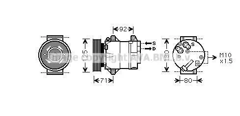 Компресор кондицiонера CLEVER FIT AVA COOLING RTAK441 (фото 1)