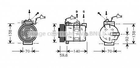 Компрессор AVA COOLING SBAK054