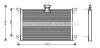 Радиатор кондиционера (Конденсатор) AVA COOLING SC5008 (фото 1)