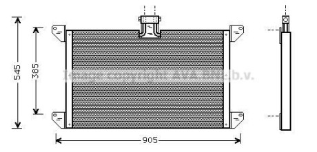 Радиатор кондиционера (Конденсатор) AVA COOLING SC5008