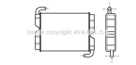 Радиатор отопителя салона AVA COOLING SC6006