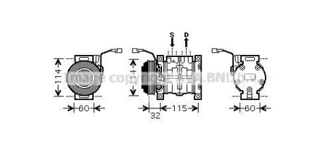 Компрессор кондиционера AVA COOLING SZAK110