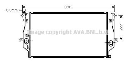 Радіатор, Система охолодження двигуна CLEVER FIT AVA COOLING TO2401