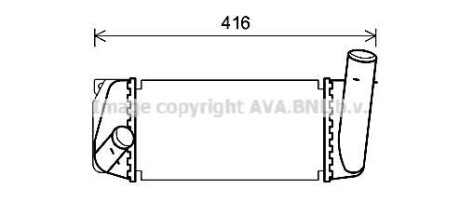 Интеркулер AVA COOLING TO4668