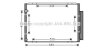 Радиатор кондиционера (Конденсатор) AVA COOLING TO5574D (фото 1)