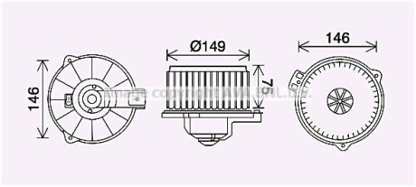 Электродвигатель AVA COOLING TO8735