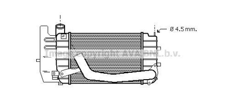 Интеркулер AVA COOLING TOA4361