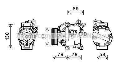 Компрессор кондиционера AVA COOLING TOAK667