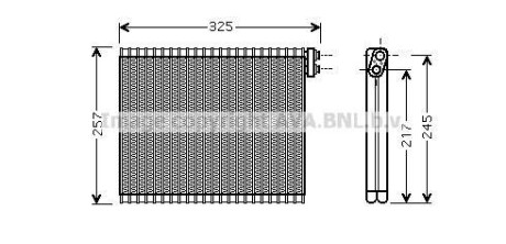 Испаритель кондиционера AVA COOLING TOV484