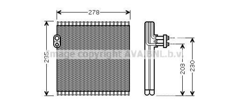 Испаритель кондиционера AVA COOLING TOV485